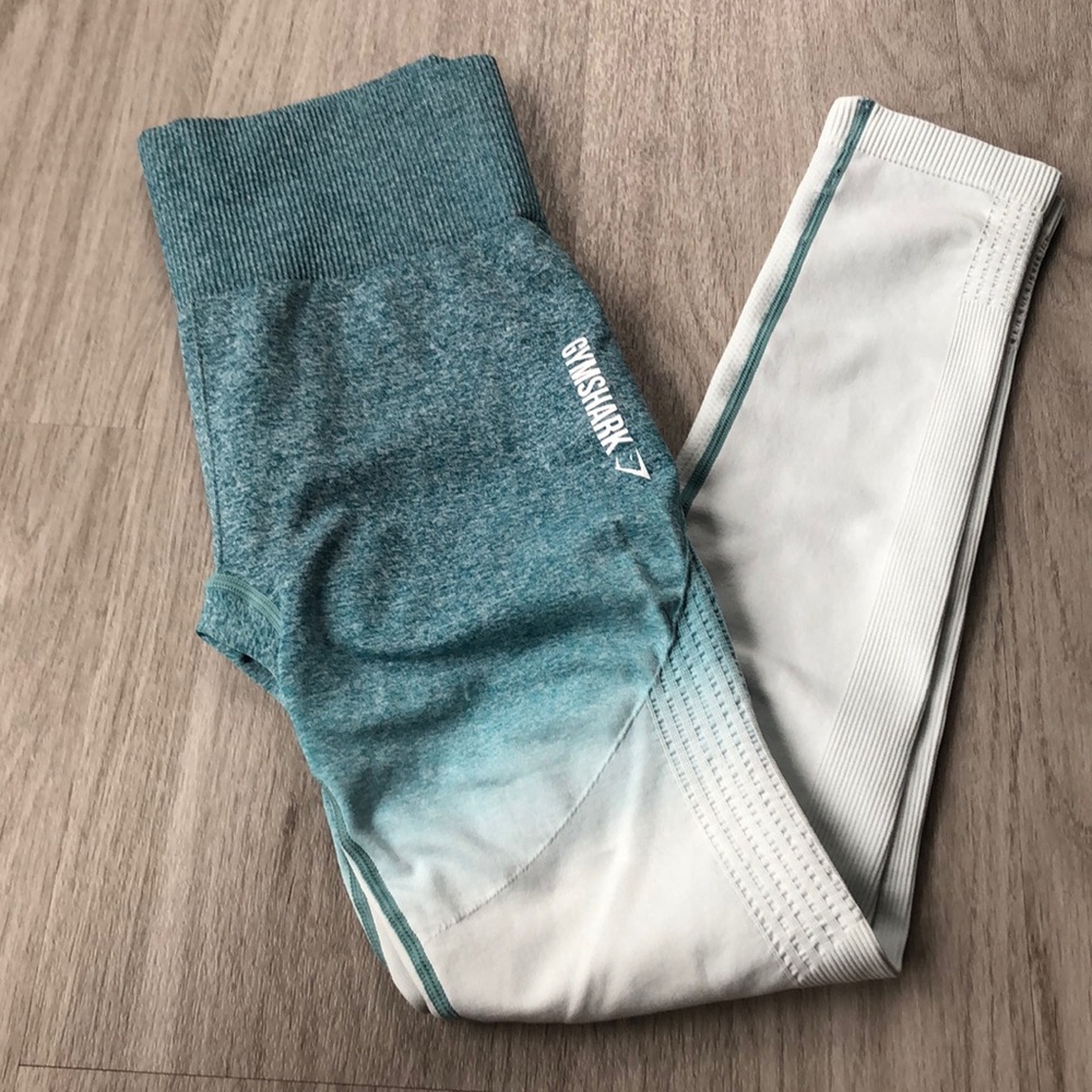 Teal Ombré Seamless Gymshark Leggings